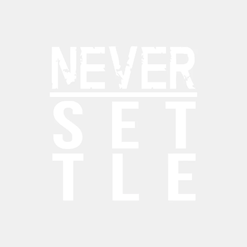 Never Settle Male Tank Top