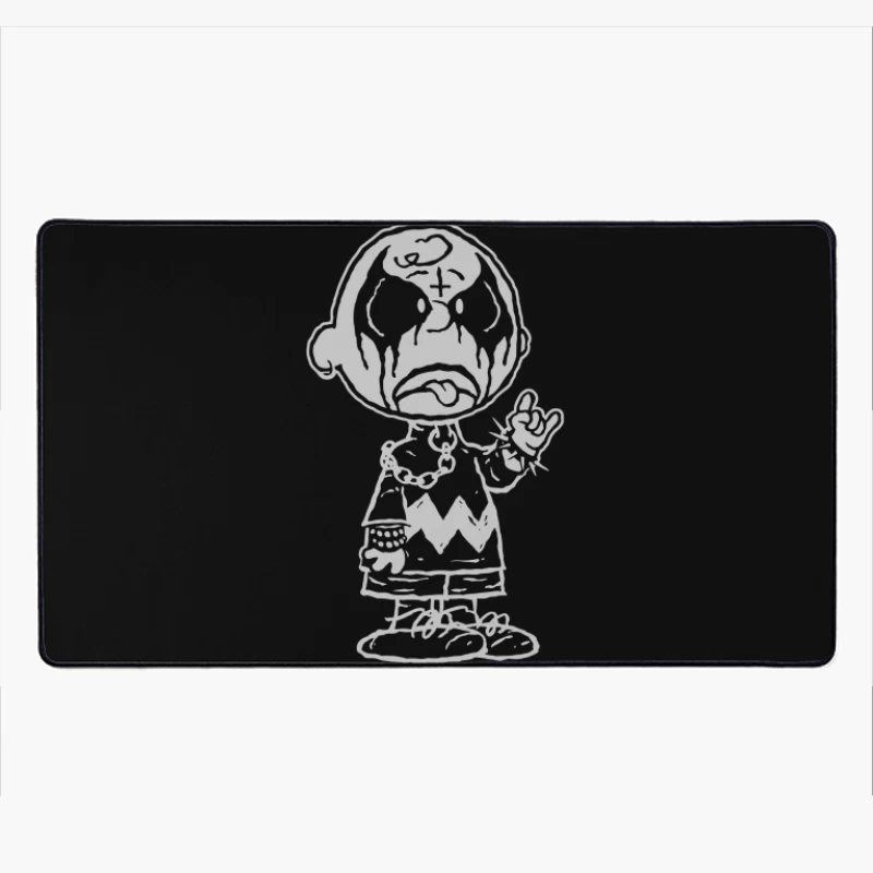 Clown Character Illustration Desk Mat