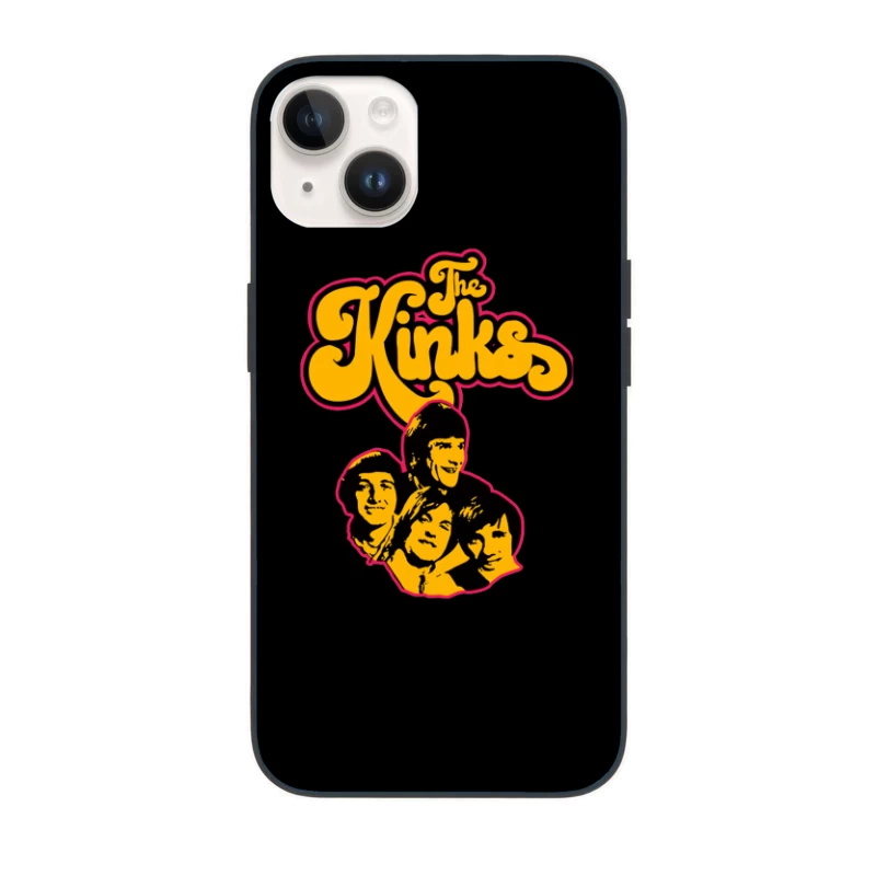 The Kinks Vintage Band Logo with Silhouettes iPhone Case