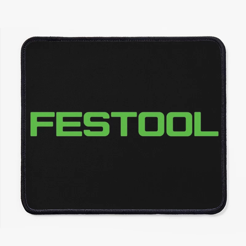 Festool Green Industrial Power Tool Brand Logo Mouse Pad