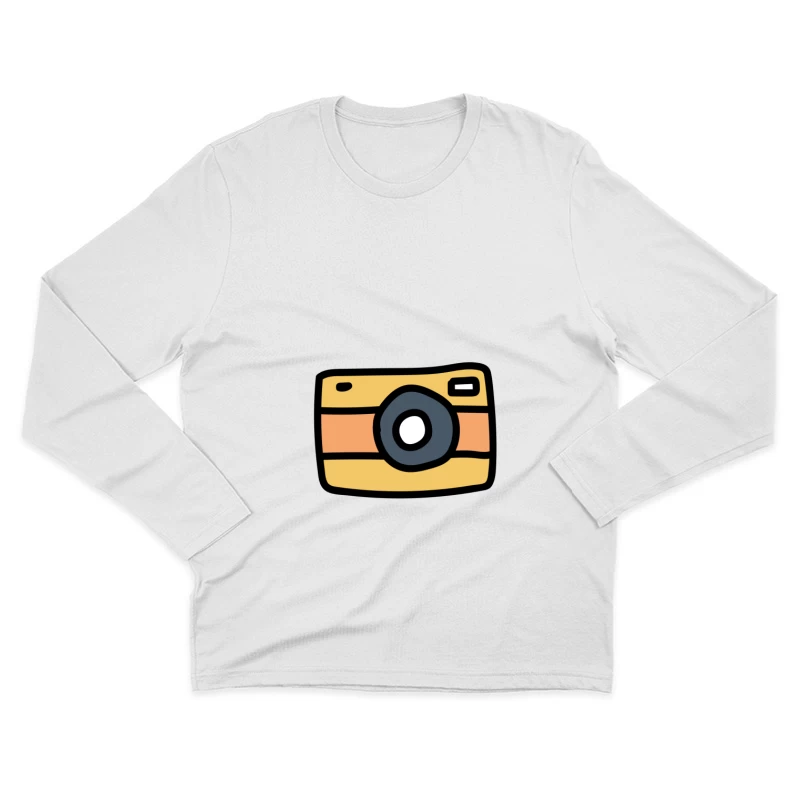Icône de caméra vintage colorée Homme Manches Longues T-Shirt