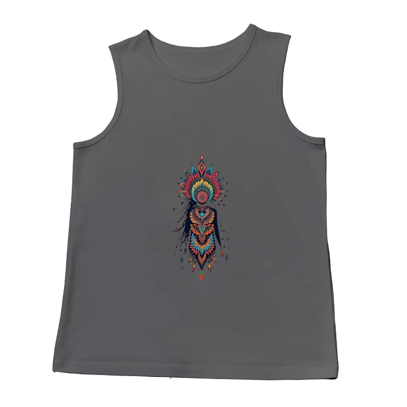 Colorful Abstract Floral Figure Art Male Tank Top