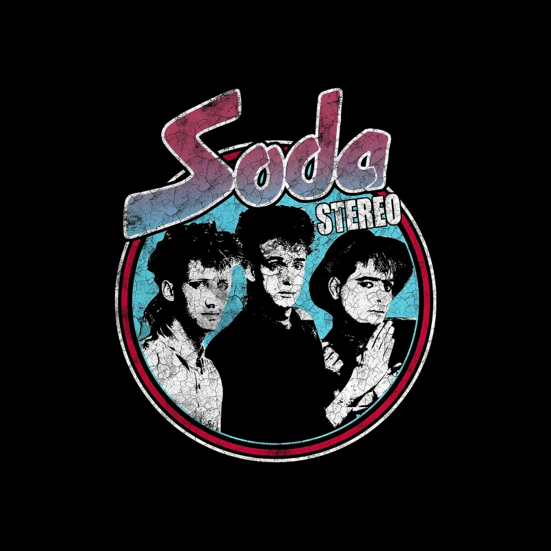 Soda Stereo Vintage Throw Pillow