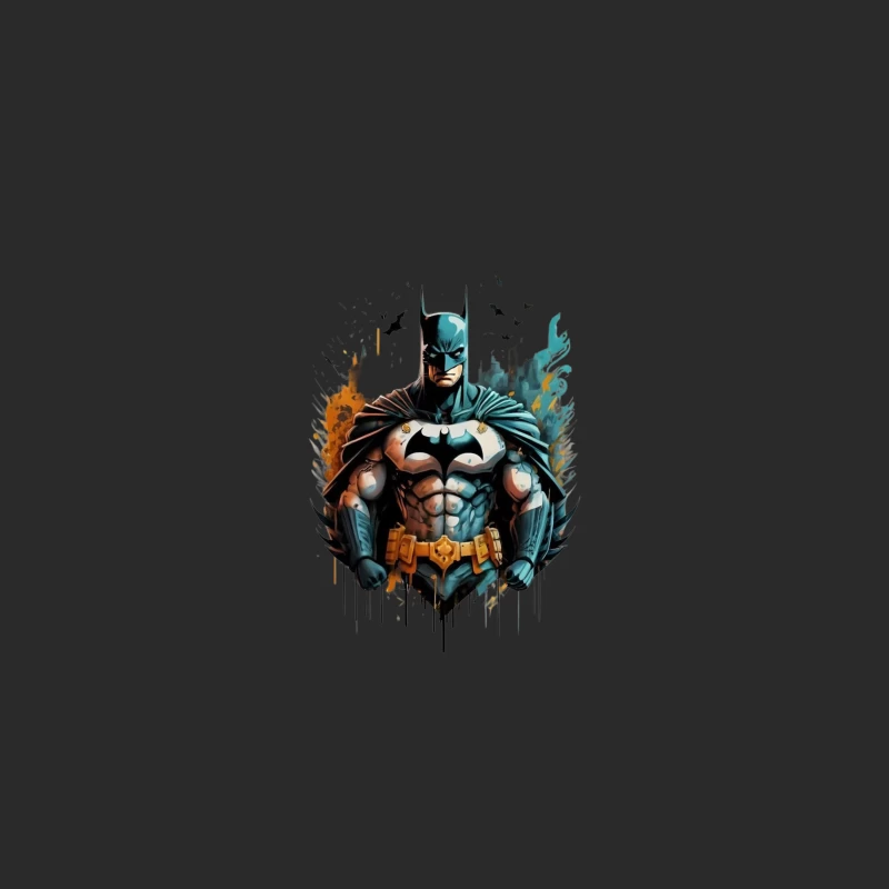 Dynamic Illustration of Batman Baseball Cap
