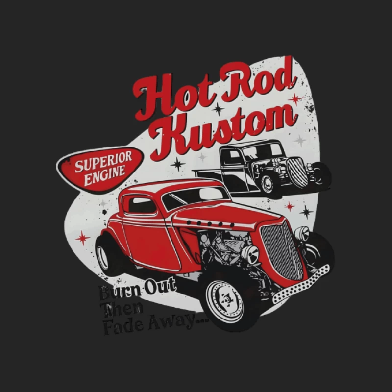 Hot Rod Kustom Design mit klassischem Auto Herren Pullover Sweatshirt