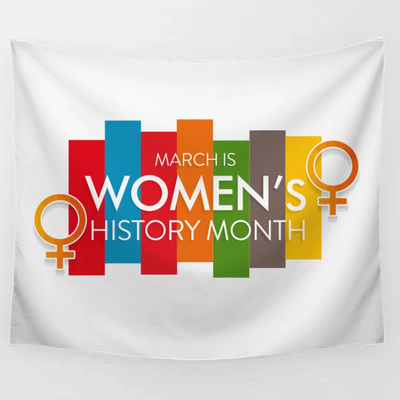 Bold & Modern Women's History Month Tribute Tapestry