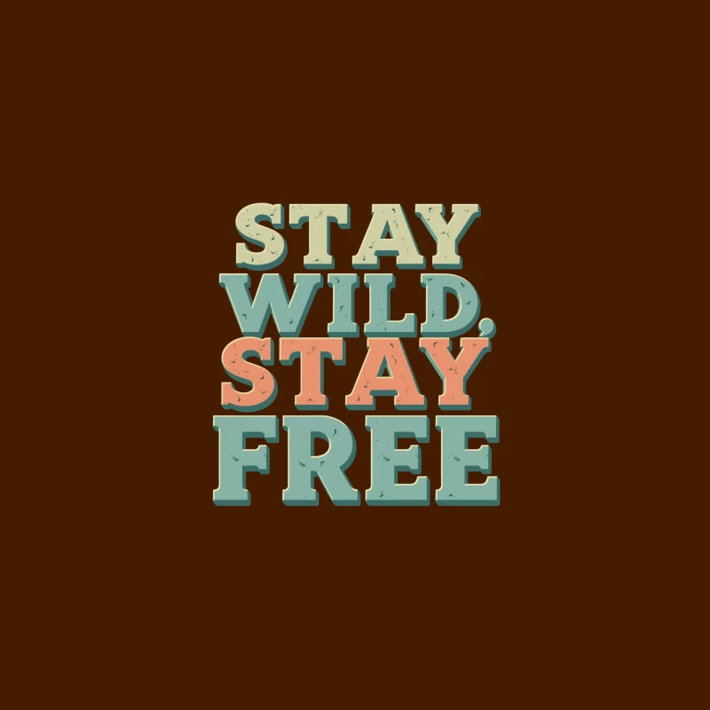 Stay Wild, Stay Free Inspirational Quote Travel Mug