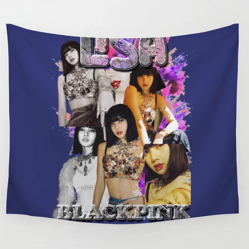 Lisa from BLACKPINK Collage Tapestry