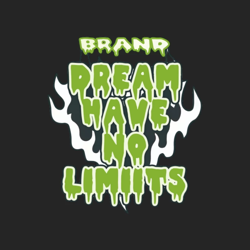 Slogan motivant en écriture verte dégoulinante Homme Sweat-shirt à enfiler