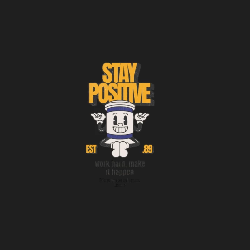 Bleib Positiv Cartoon Design Herren Tanktops