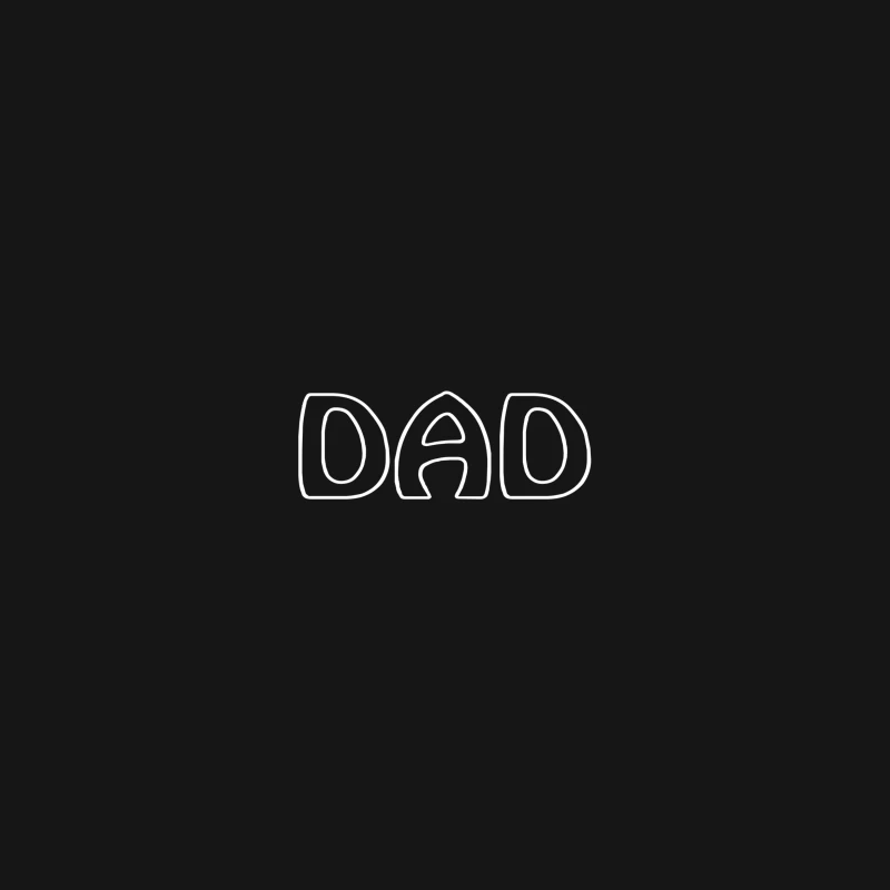 Motif Texte DAD Minimaliste Femme T-Shirt