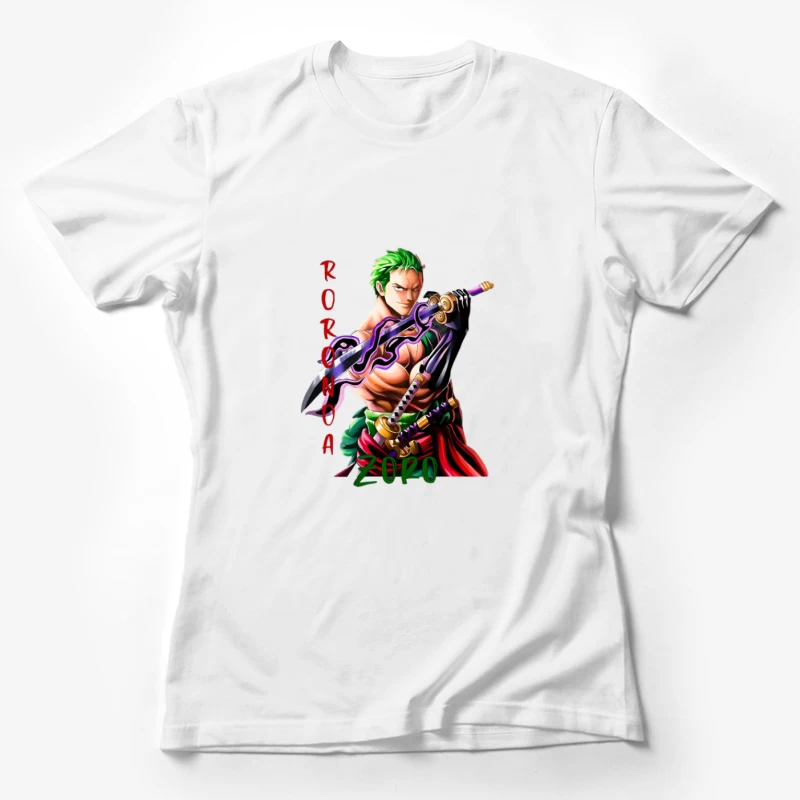 Anime Schwertkämpfer Illustration Damen T-Shirt