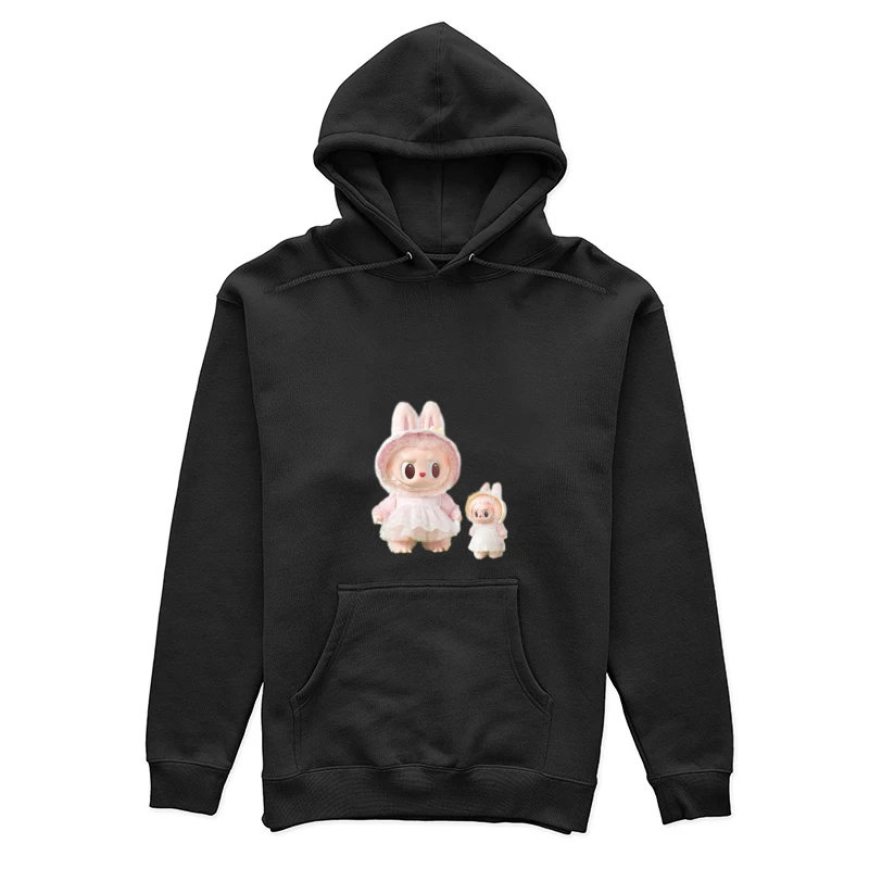 Niedliche Hasenpuppen im Kleid Damen Pullover Hoodie