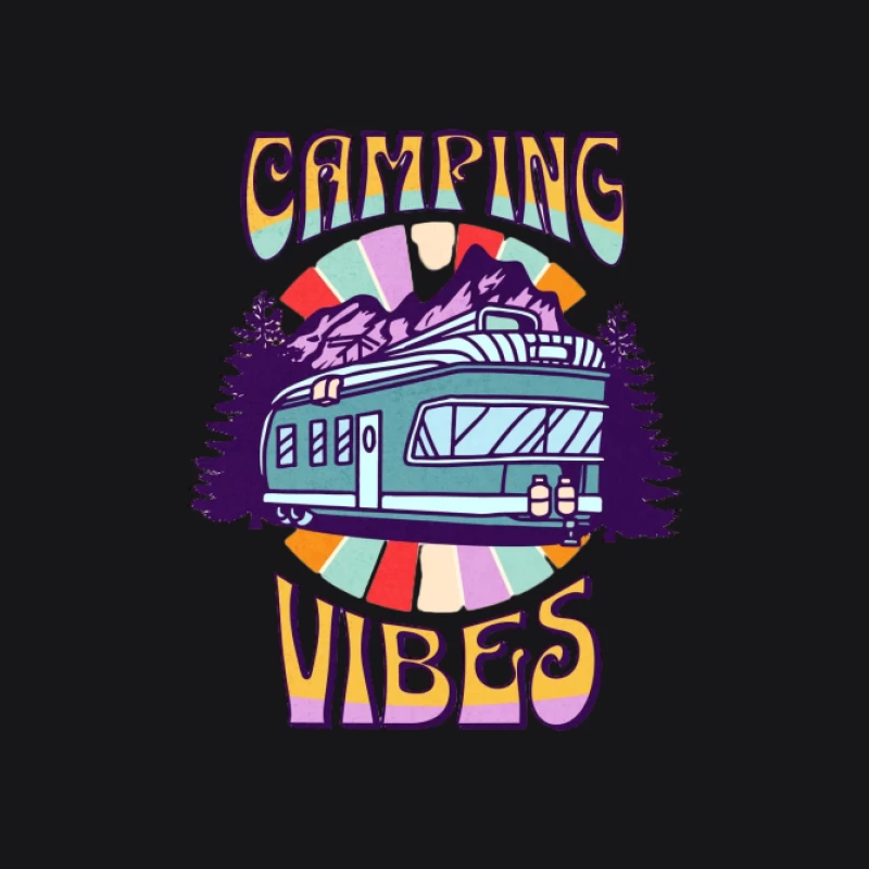 Retro Camping Wohnwagen Damen Pullover Hoodie