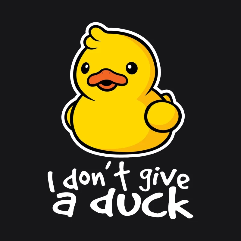Niedliche Ente mit lustigem Spruch Herren Pullover Hoodie