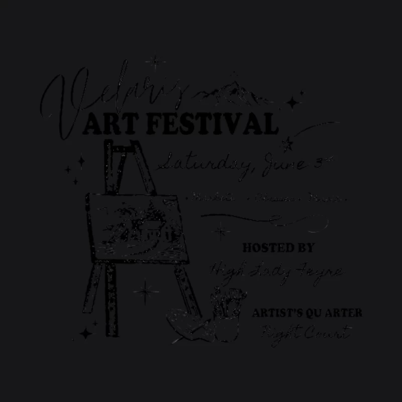 Affiche du Festival d'Art de Velaris Homme Sweat à capuche