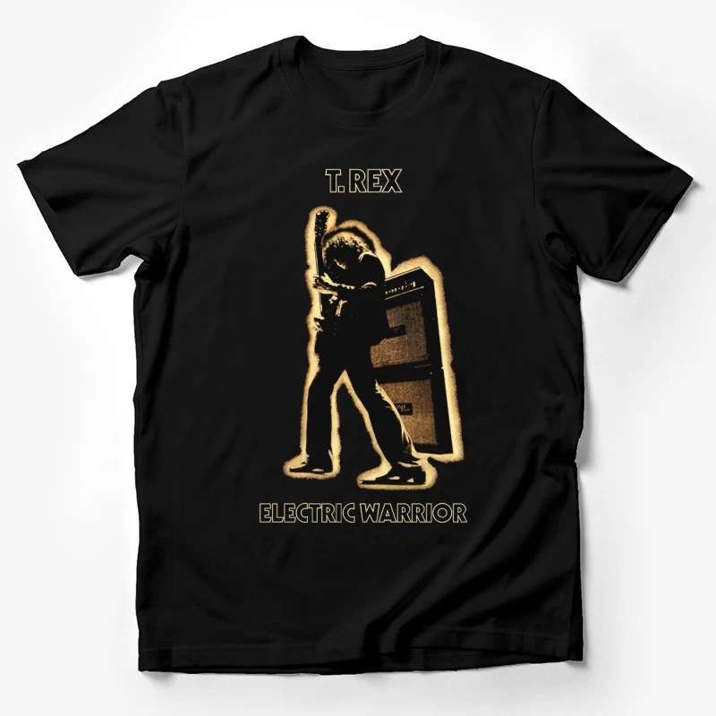 T.Rex 'Electric Warrior' Classic Rock Album Cover Silhouette Male T-Shirt