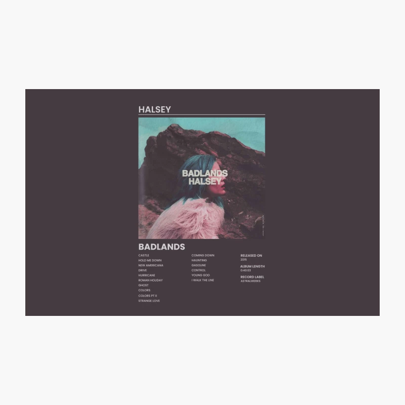 Halsey's Debut Album "Badlands" Cover and Track List Travel Mug