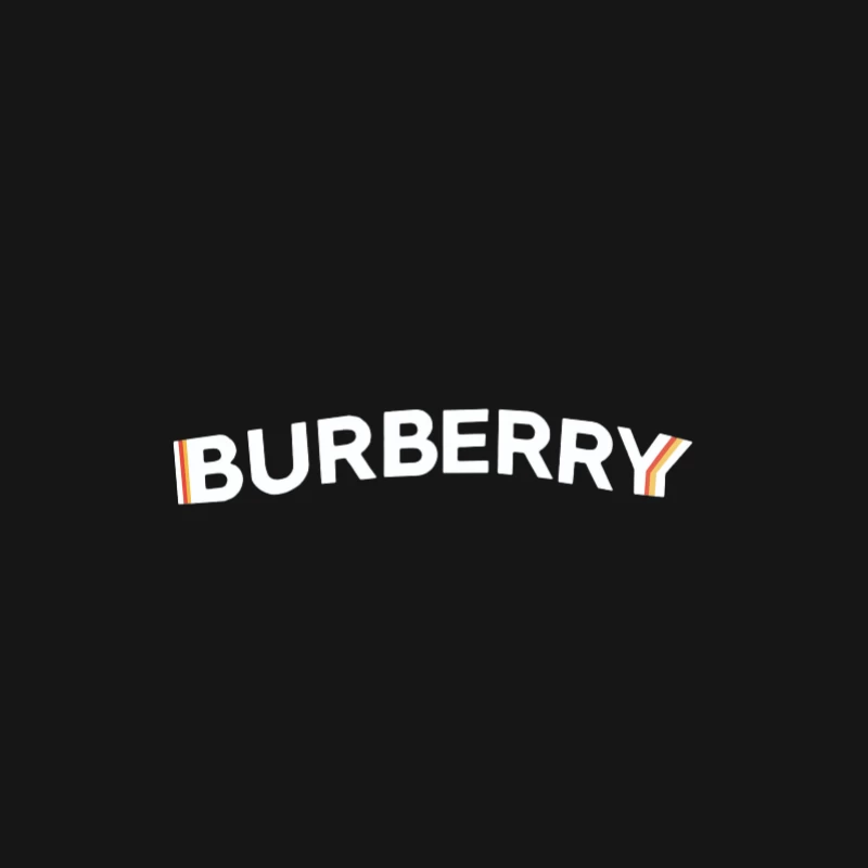 Design du Logo Burberry avec Bandes Colorées Femme Manches Longues T-Shirt