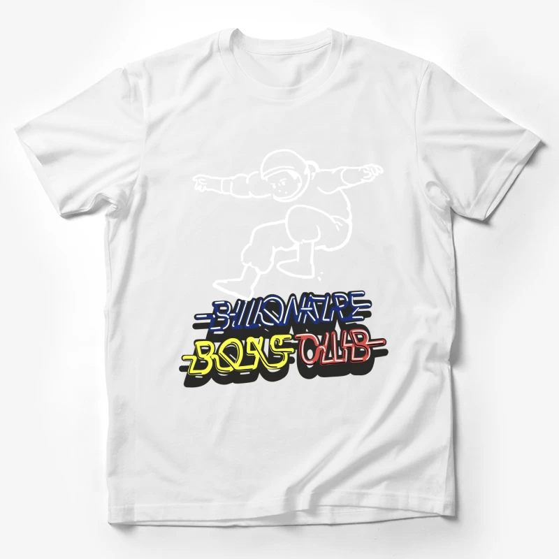 Astronauten-Springer mit lebhaftem Schriftzug Herren T-Shirt