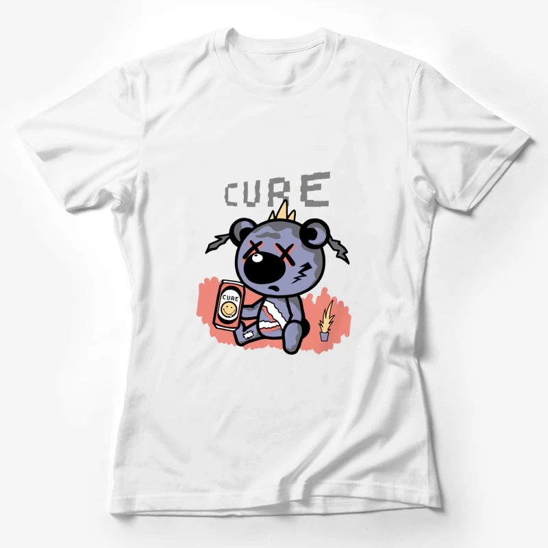 Niedlicher kranker Bär mit Heilungstrank Damen T-Shirt