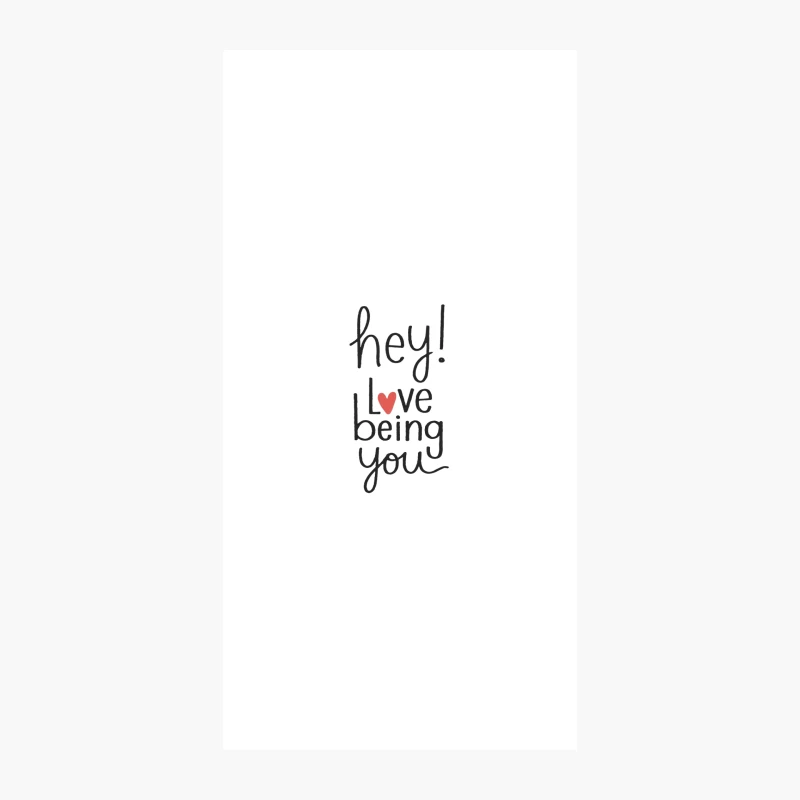 Handwritten Love Quote: Positive Affirmation Typography iPhone Case