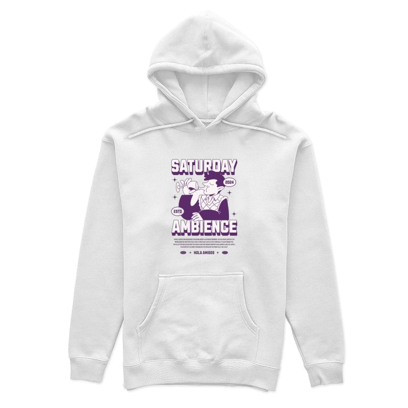 Ambiance du samedi avec dégustation de vin élégante Femme Sweat à capuche