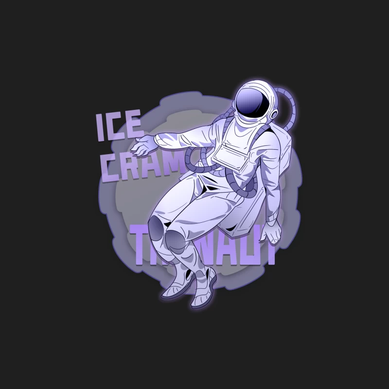 Astronaut im Raum mit Eiscreme Herren Tanktops