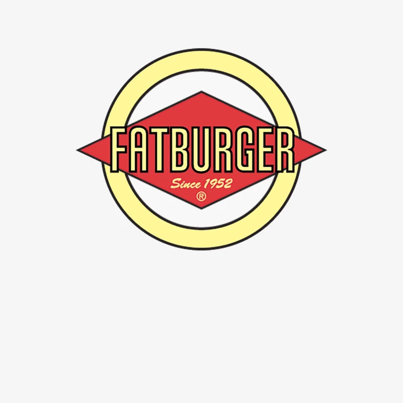 Fatburger Restaurant Classic Logo Design Since 1952 Female Long Sleeve T-Shirt