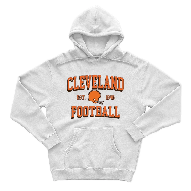 Cleveland Browns NFL Football Team Vintage Logo Est. 1946 Male Pullover Hoodie