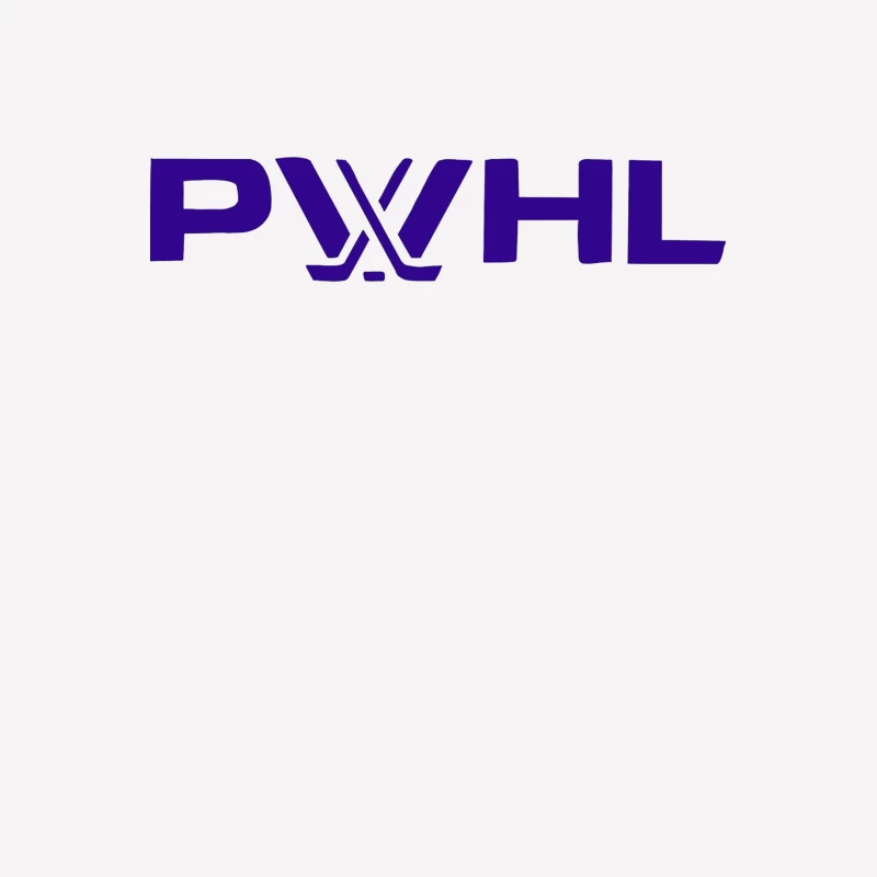 PWHL (Premier Women's Hockey League) Logo in Purple Female T-Shirt