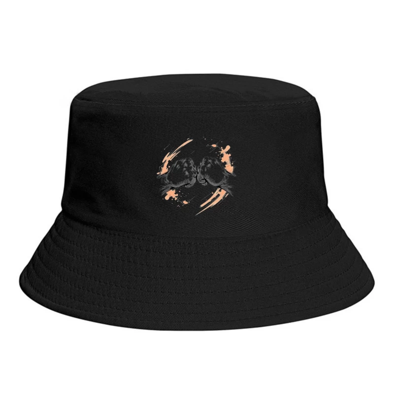 Fist Bump: A Symbolic Gesture of Unity and Solidarity Bucket Hat