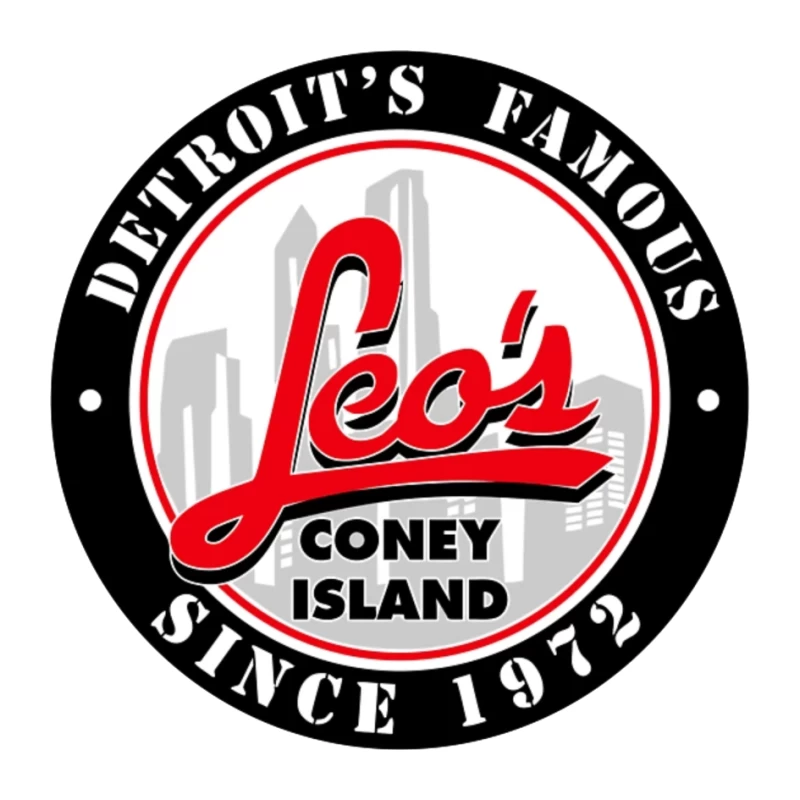 Leo's Coney Island - Detroit's Famous Restaurant Logo Since 1972 Pin