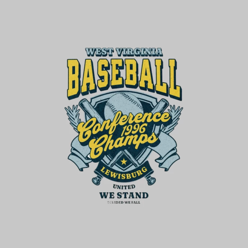 West Virginia Baseball Champions de Conférence 1996 Homme Manches Longues T-Shirt