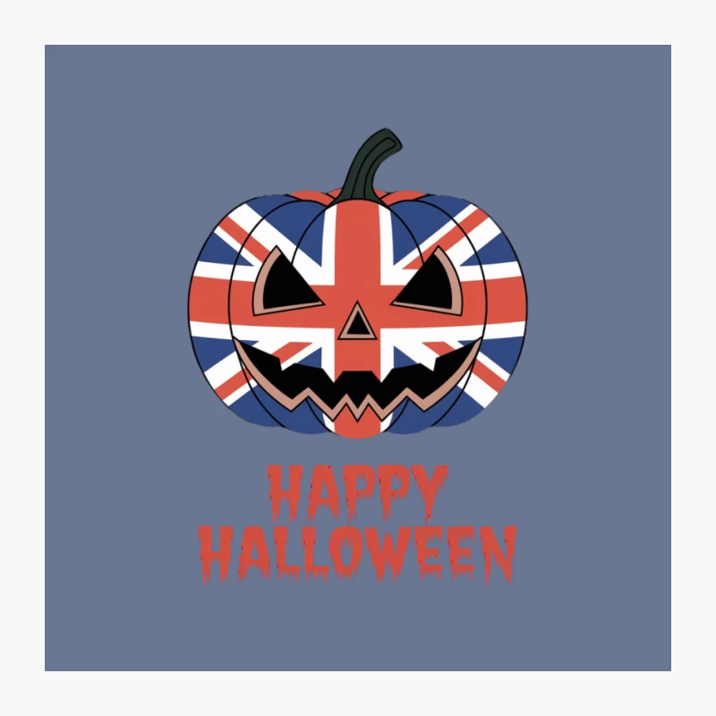 British Union Jack Halloween Pumpkin Decoration Pin
