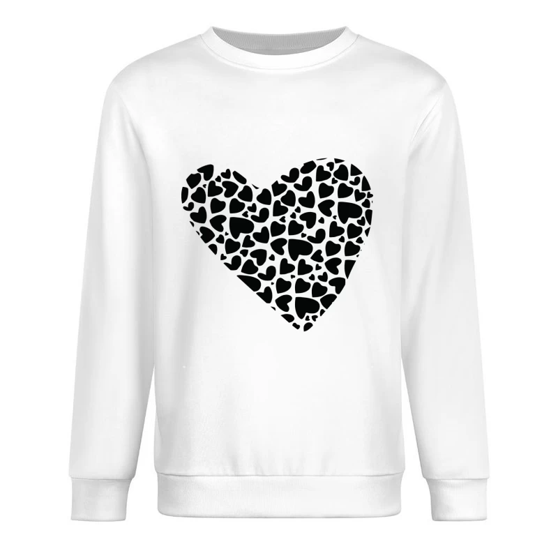 Herz mit kleinen Herzen Herren Pullover Sweatshirt