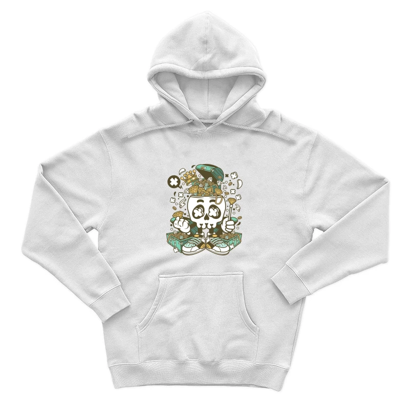 Crâne avec Trésor Riche Pop Art Homme Sweat à capuche
