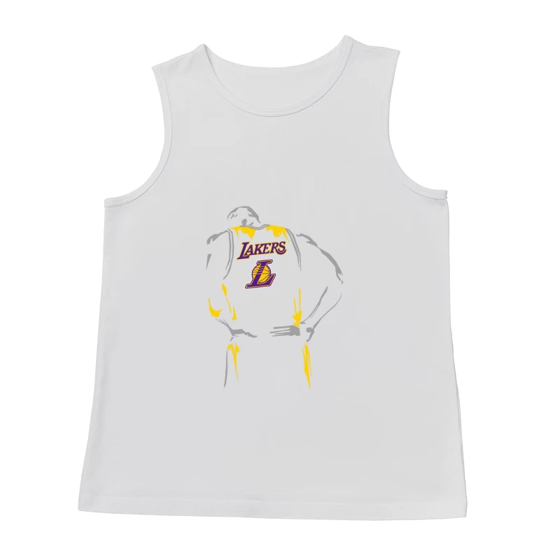 Lakers Basketball-Silhouette Herren Tanktops