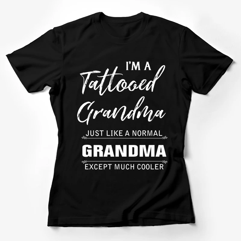 Grandma tatouée et cool Femme T-Shirt