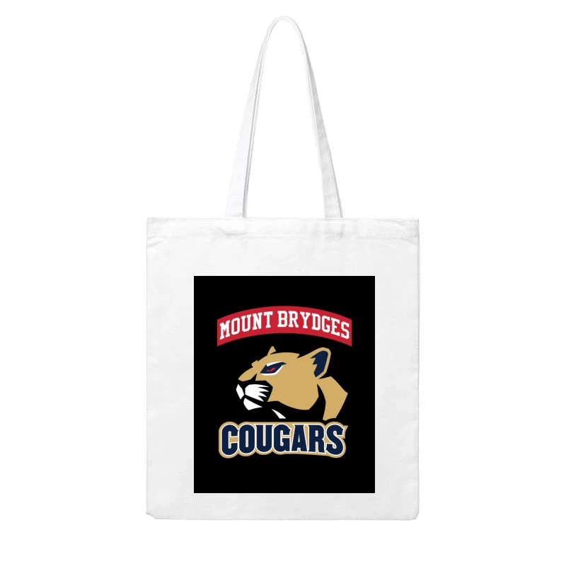 Mount Brydges Cougars Team Logo Cotton Tote Bag