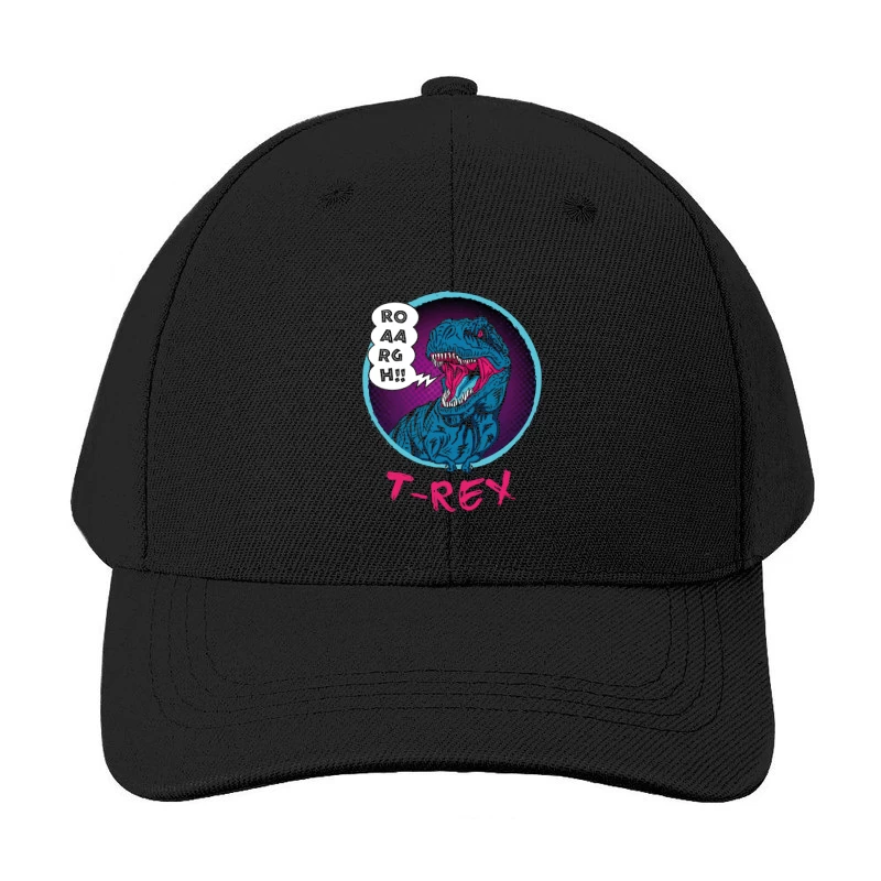 Neon T-Rex Power Baseball Cap