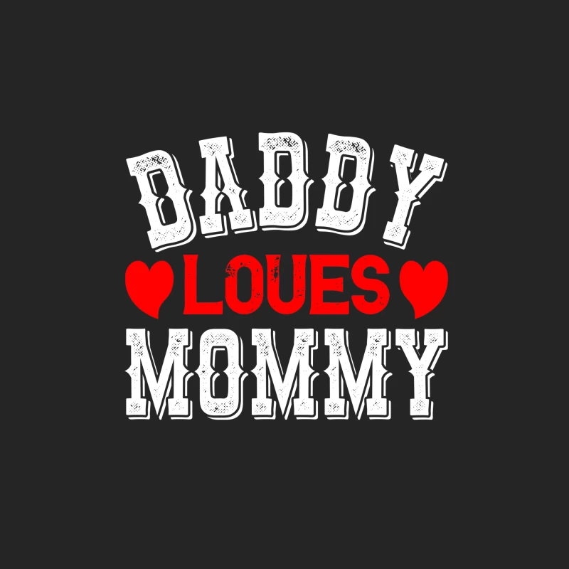 Message d'amour de papa pour maman Homme Sweat-shirt à enfiler