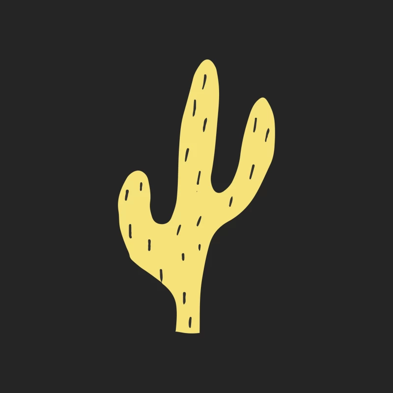 Illustration de cactus jaune Homme Sweat-shirt à enfiler