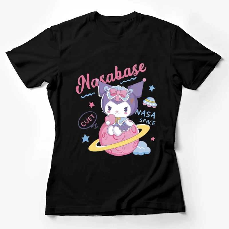 Kawaii Kuromi im Weltraum Damen T-Shirt