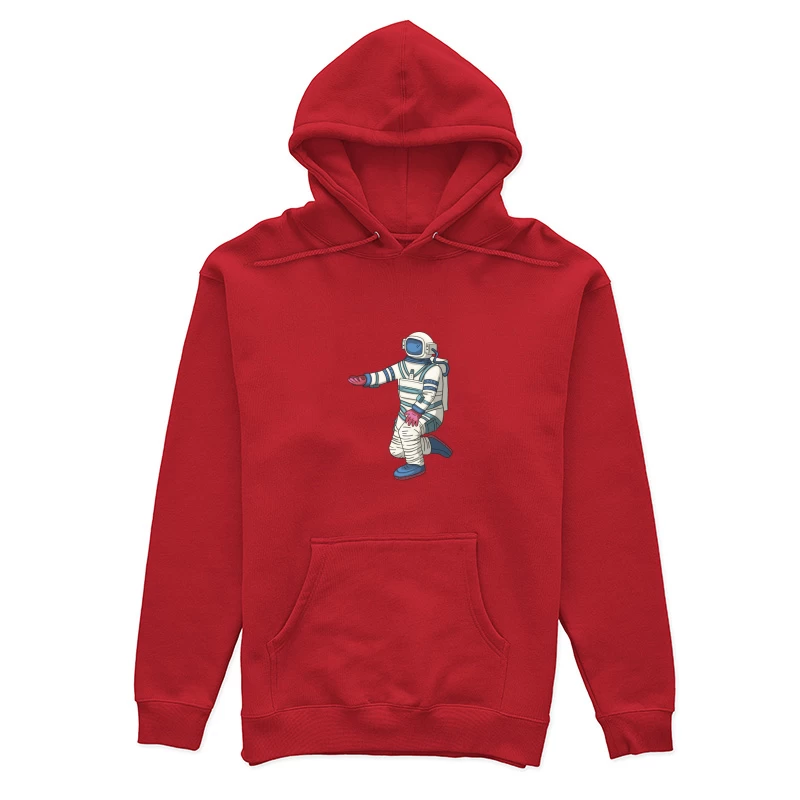 Astronaut im Weltraumanzug kniet Damen Pullover Hoodie