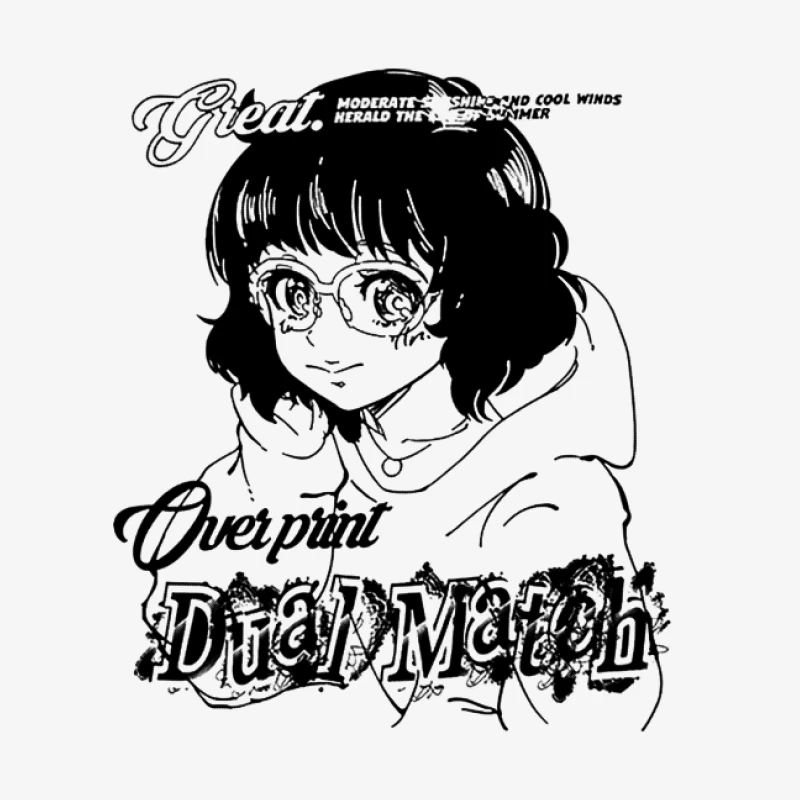 Mysteriöse Manga-Figur mit Brille Herren Pullover Sweatshirt