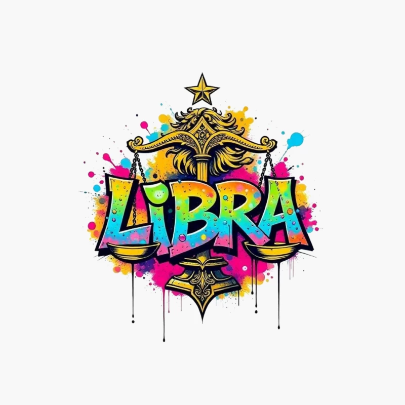 Liberal Zodiac Sign Art Cotton Tote Bag