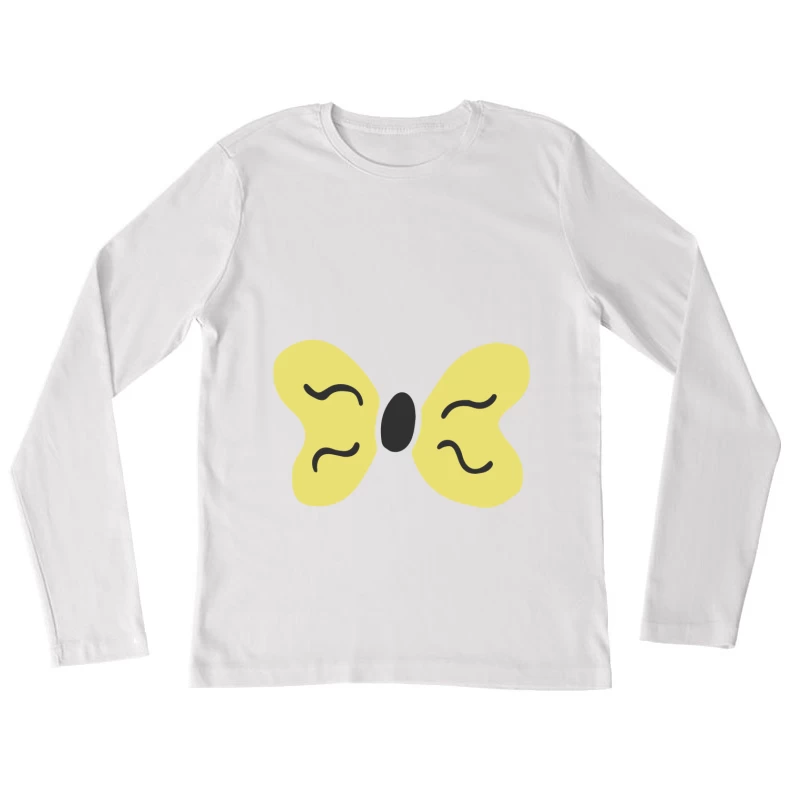 Illustration de papillon minimaliste Femme Manches Longues T-Shirt