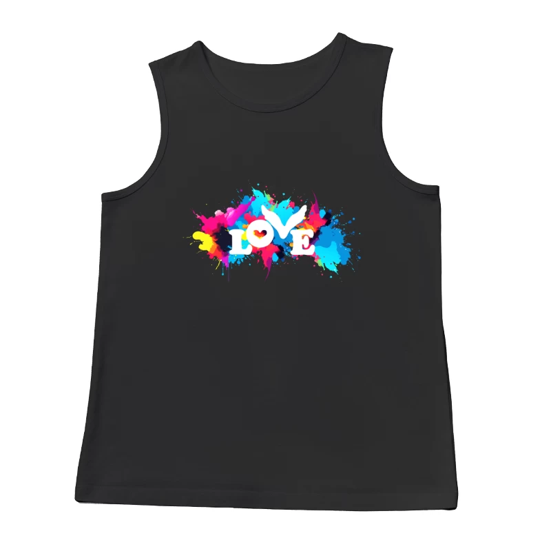 Coldplay Colorful Splash Male Tank Top