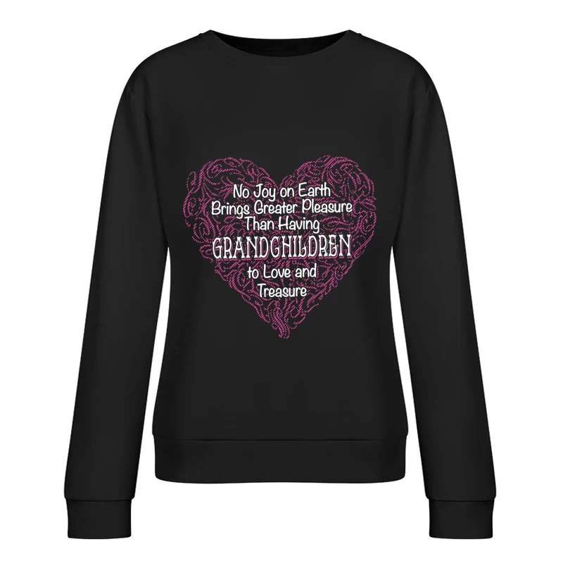 Amour et joie des petits-enfants Femme Sweat-shirt à enfiler